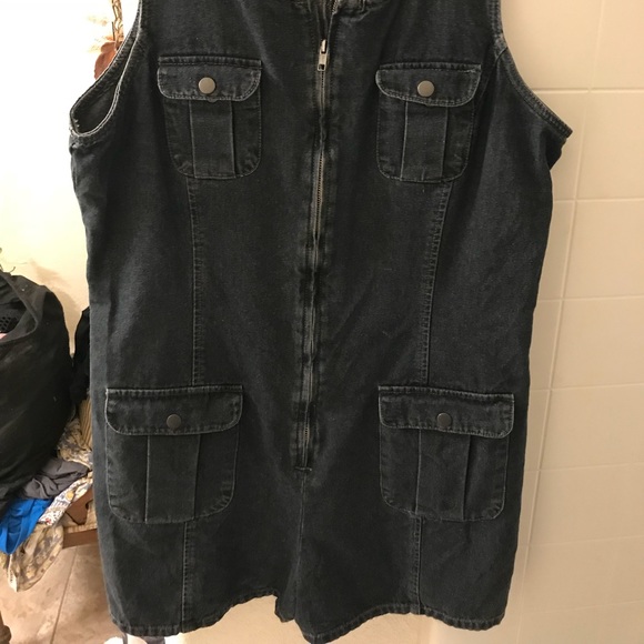 ASOS Denim jumper play suit romper - Picture 4 of 5